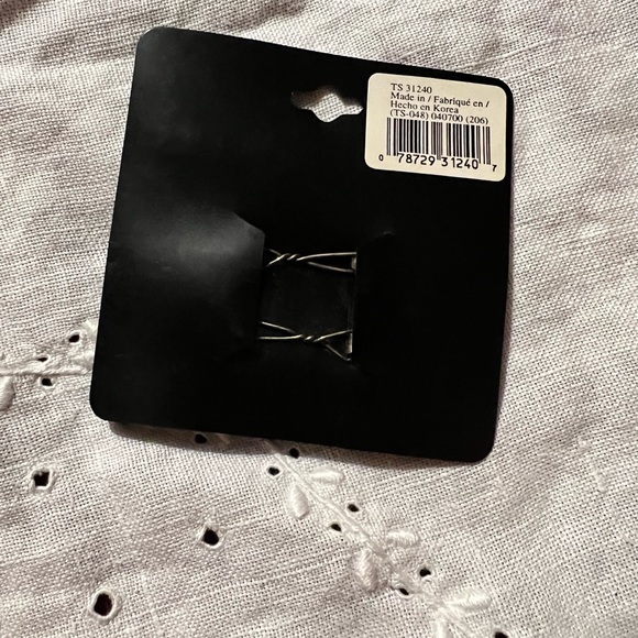 Trend setter saddle hair clip , silver tone . - Picture 4 of 4